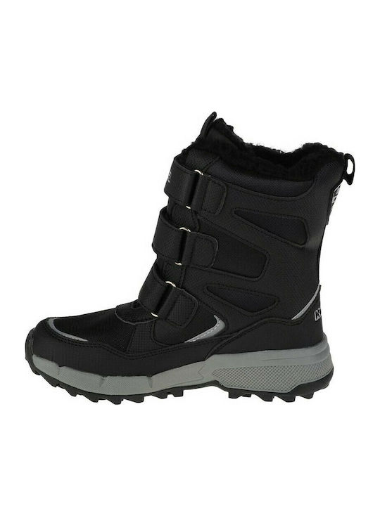 Vipos Tex Kinder-Schneestiefeletten mit Klettverschluss Schwarz