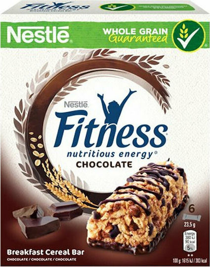 Nestle Fitness Energy Oat Nuts Cereal Bar with Chocolate 6x23.5gr
