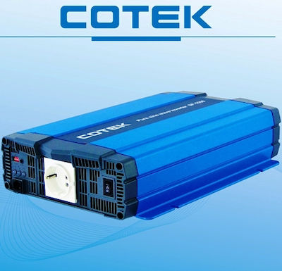 Cotek SP1500-212 Inverter Καθαρού Ημίτονου 1500W 12V Μονοφασικό