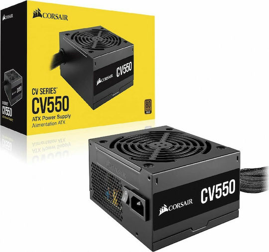 Corsair CV Series CV550 550W Μαύρο Τροφοδοτικό Υπολογιστή Full Wired 80 Plus Bronze