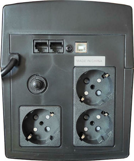 NG UPS1500 Line-Interactive 1500VA 900W με 2 Schuko Πρίζες