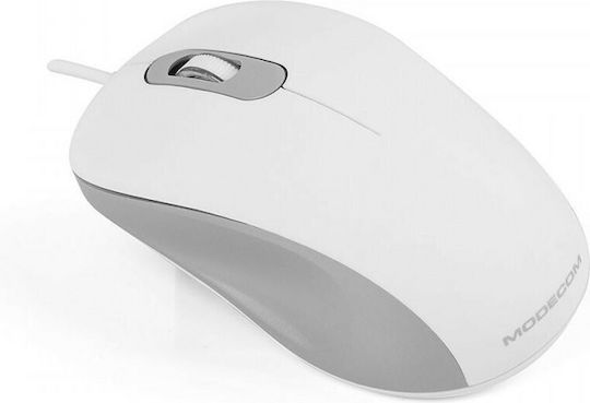 Modecom MC-M10S Ενσύρματο Ποντίκι Λευκό