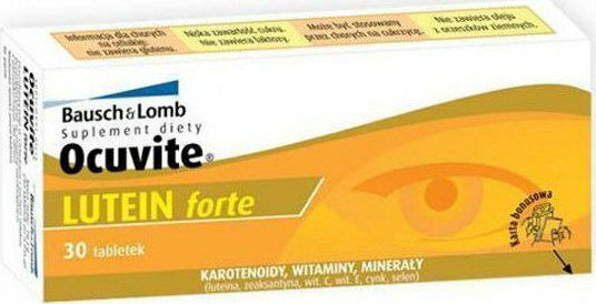 Bausch & Lomb Ocuvite Lutein Forte Ειδικό Συμπλήρωμα Διατροφής 30 ταμπλέτες