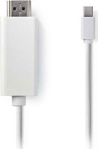 Nedis Kabel Mini-DisplayPort-Stecker - HDMI-Stecker 2m Weiß (CCGP37600WT20)