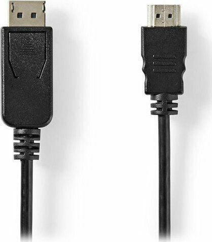 Nedis Cable DisplayPort male - HDMI male 2m Μαύρο (CCGT37100BK20)