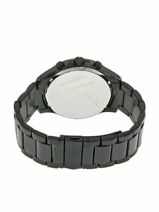 Armani Exchange Ceas Bărbați 46mm Cronograf Baterie Cu Brățară Oțel Inoxidabil Neagră