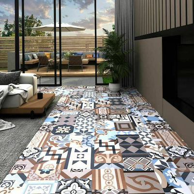 vidaXL Plastic Floor Set PVC with 20 Tiles 2mm L30.5pcsxW30.5pcs