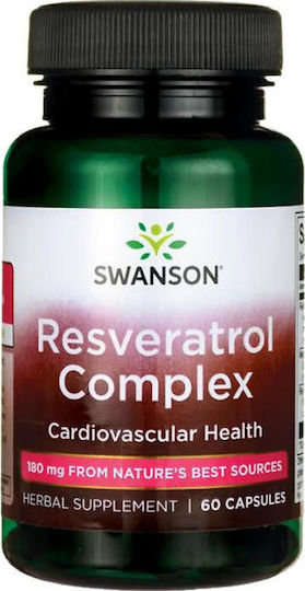 Swanson Resveratrol Complex Ειδικό Συμπλήρωμα Διατροφής 60 κάψουλες