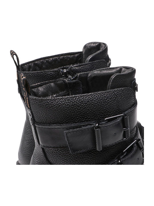 MXTY002301W Botine de catifea Ghete dama Negru
