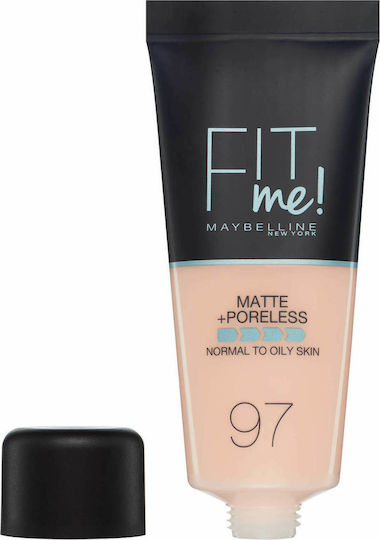 Maybelline Fit Me Matte + Poreless Liquid Foundation 097 Natural Porcelain 30ml