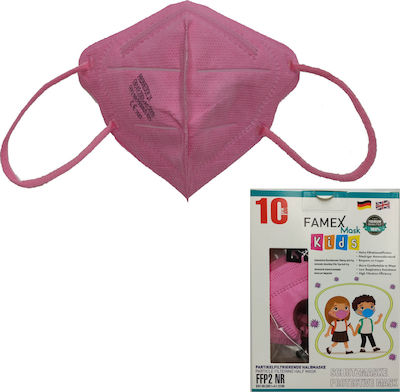 Famex Kids Mask FFP2 NR Schutzmaske FFP2 Rosa 50Stück