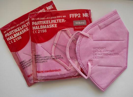 Weikang FFP2 NR Filtering Half Mask Ροζ 20τμχ