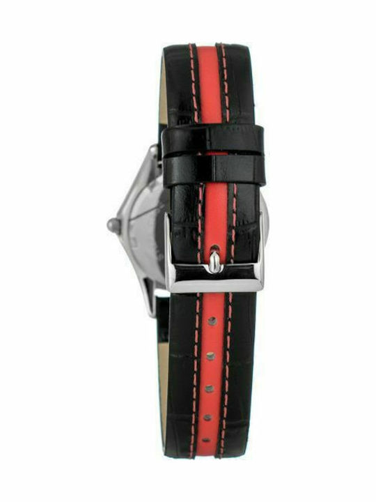 Justina Damen Uhr Chronograph mit Lederarmband