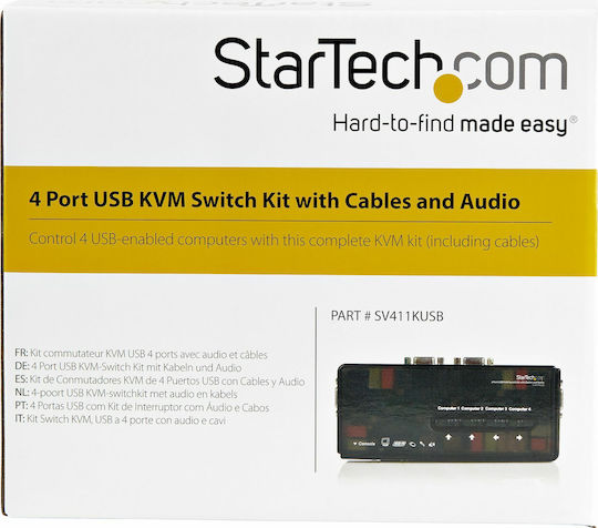 StarTech KVM и превключвател на данни SV411KUSB