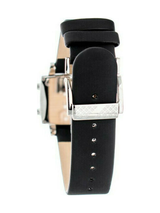 Laura Biagiotti Digital Uhr mit Schwarz Lederarmband LB0015M-03