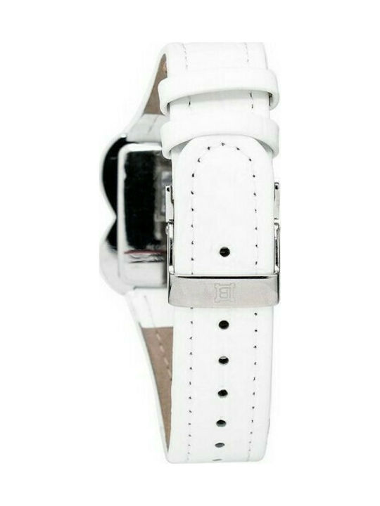 Laura Biagiotti Watch with White Leather Strap LB0037L-06