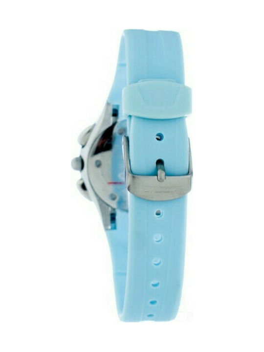 Chronotech Watch with Blue Rubber Strap CT7139L-04