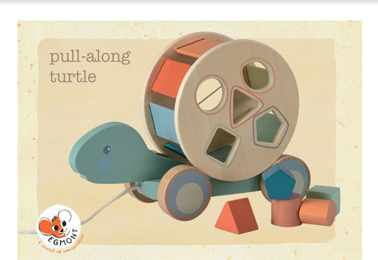 Egmont Pull-Along Toy Pull-Along Toy Turtle made of Wood for 12++ Months