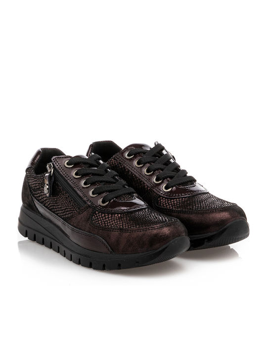 Imac Damen Anatomisch Sneakers Burgundisch