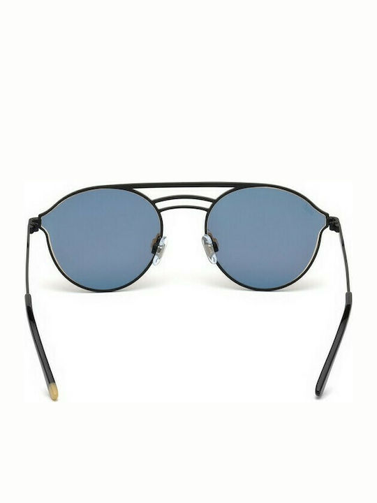 Web Sunglasses with Black Metal Frame and Brown Lens WE0207 02G