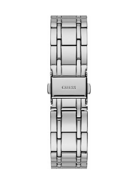 Guess Γυναικείο Ρολόι 40mm Μπαταρίας με Ασημί Μεταλλικό Μπρασελέ