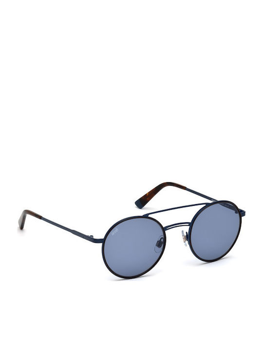 Web Men's Sunglasses with Black Metal Frame and Blue Lens WE0233 90V