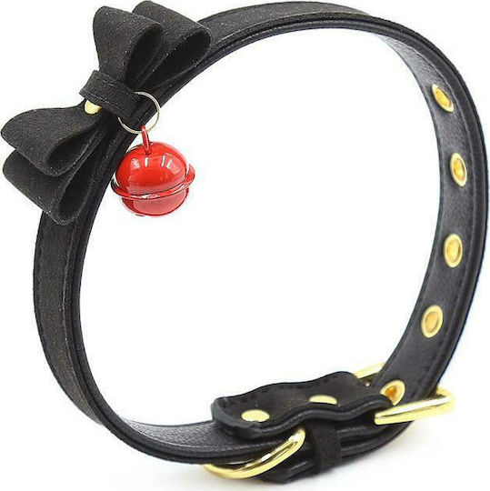 Fetish Addict Collar with Bow Rattle Κολάρο σε Μαύρο Χρώμα
