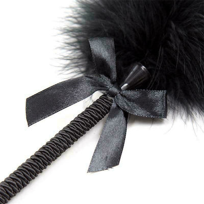 Fetish Addict Feather Tickler with Bow Black