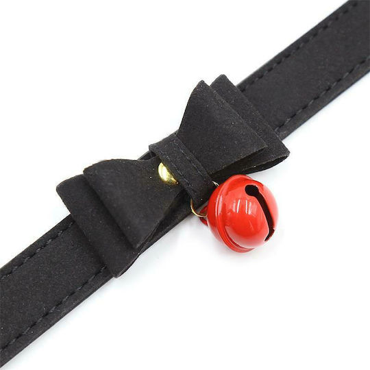 Fetish Addict Collar with Bow Rattle Κολάρο σε Μαύρο Χρώμα
