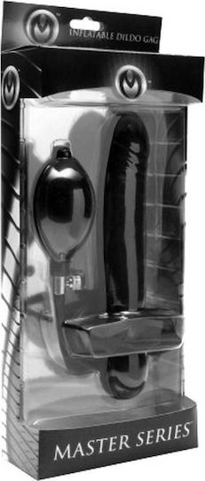 XR Master Series Inflatable Gag Dildo Knebel in Schwarz Farbe