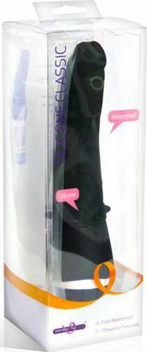 Seven Creations Silicone Classic Anal Vibrator Analvibrator Schwarz 21cm
