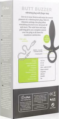 Easytoys Butt Buzzer Vibrator Anal Negru