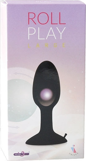 Seven Creations Roll Play Anal Plug Large Dop Anal Mare Black 11.7cm