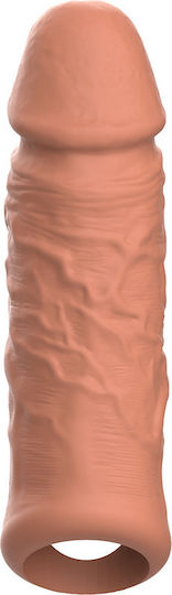 Dream Love VirilXL Penis Extender Extra Comfort Sleeve V7 Penis Extension Brown 11cm