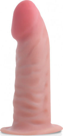Rock Army Glass Dildo With Suction Cup Flesh 14cm