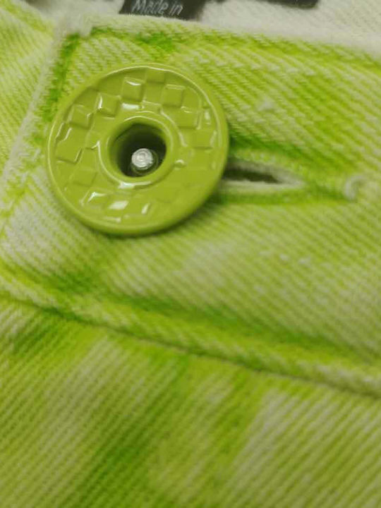 Hello Sunshine Women's Bermuda Shorts Jean Lime