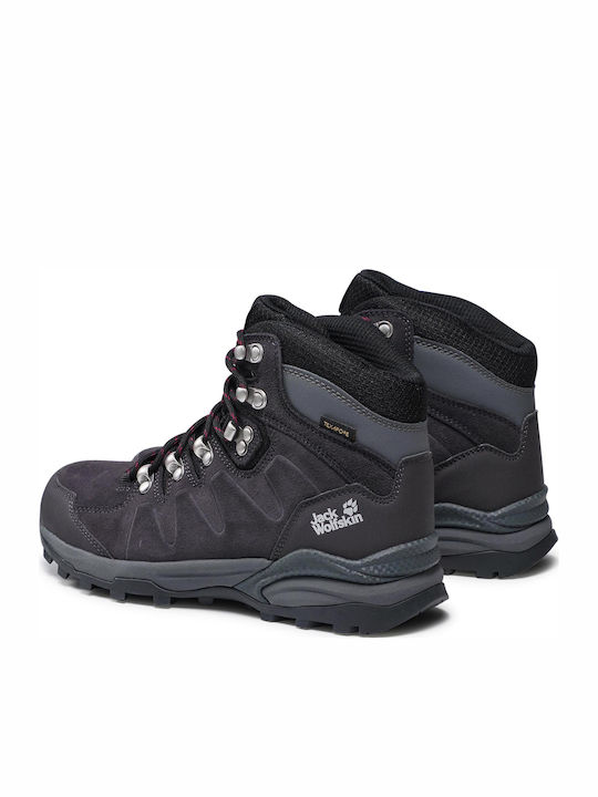 Jack Wolfskin Refugio Texapore Mid 4050871 Women's Hiking Boots Gray