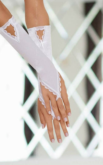 Softline 7710 Satin Gloves Sexy White Gloves