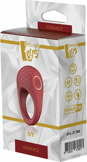 Dream Toys Romance Ivy Vibrating Penis Ring Red