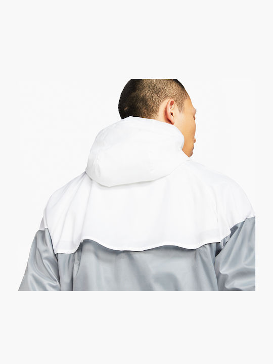 Sportswear Μπουφάν Bomber Αντιανεμικό White / Grey