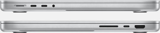 Apple MacBook Pro 14" 2021 Retina Display 120Hz (M1-14-Kern/16GB/1TB SSD/16-Kern GPU) Silber (GR Tastatur)