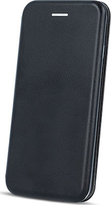 Ancus Magnetic Curve Synthetic Leather Book Black (iPhone XS Max)