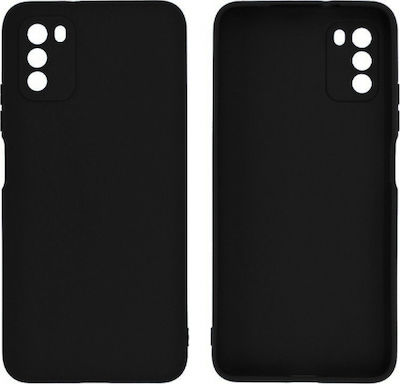 Senso Liquid Umschlag Rückseite Silikon Schwarz (Poco M3 / Redmi 9T) SELIXIAPM3B