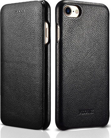 Xoomz Xoomz Leather Buchen Sie Leder Schwarz (iPhone SE 2022/2020/8/7)