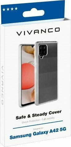 Vivanco Safe & Steady Umschlag Rückseite Silikon Transparent (Galaxy A42)