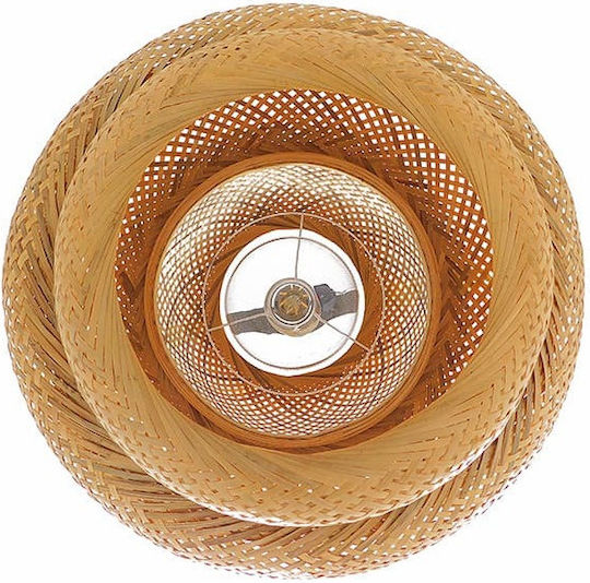 GloboStar Malvides Light Lustră Maro Rețea cu Dulie E27 56x54cm.