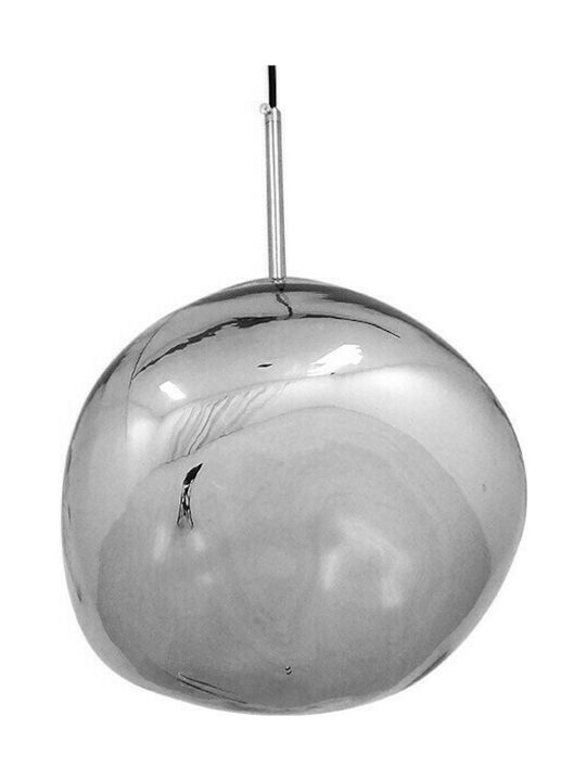 GloboStar Dixxon Pendant Light Silver with Socket E27 28x40cm