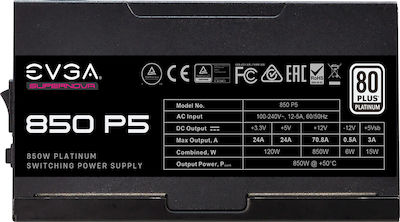 EVGA SuperNOVA 850 P5 850W Τροφοδοτικό Υπολογιστή Full Modular 80 Plus Platinum