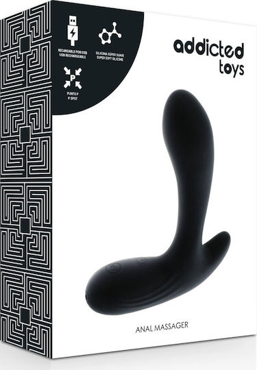 Addicted Toys Anal Massager Πρωκτικός Δονητής Μαύρος