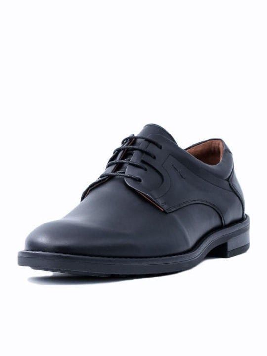 Damiani Men's Leather Casual Shoes Black